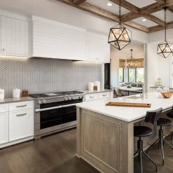 Wolfe Grey Herringbone 10.25 in. x 11 in. Glossy Ceramic Mosaic Tile (7.83 sq. ft./Case) by Jeffrey Court -Ivy Hill Tile Sales gray jeffrey court ceramic tile 96614 e1 1000