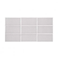 Weathered Waltz Gray 3 in. x 6 in. Glossy Textured Ceramic Wall Tile (12.43 sq. ft. / Case) by Jeffrey Court