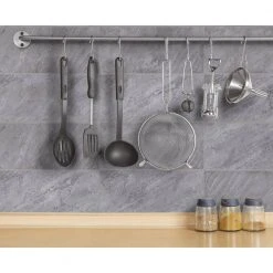 Mountain Storm Gray 9.75 in. x 21.625 in. Glossy Ceramic Wall Tile (14.80 sq. ft./Case) by Jeffrey Court -Ivy Hill Tile Sales gray jeffrey court ceramic tile 97809 31 1000