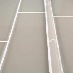 Misty Grey Gloss 4 in. x 16 in. Subway Gloss Ceramic Wall Tile (11.11 Sq.Ft./ Case) by Jeffrey Court -Ivy Hill Tile Sales gray jeffrey court ceramic tile 99559 1d 1000