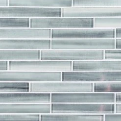 Illusion Haze Gray 11.625 in. x 11.625 in. Interlocking Gloss Glass Mosaic Tile (14.07 sq. ft./Case) by Jeffrey Court -Ivy Hill Tile Sales gray jeffrey court glass tile 95691 a0 1000