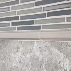 Mirage Gray 11 in. x 11.75 in. Interlocking Glass Mosaic Wall Tile (13.46 sq. ft./Case) by Jeffrey Court -Ivy Hill Tile Sales gray jeffrey court glass tile 96038 a0 1000