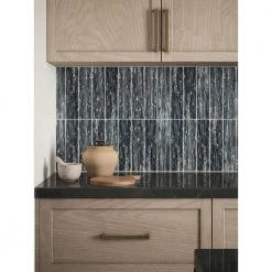Abalone Gray 3 in. x 12 in. Glossy Glass Wall Tile (1 sq. ft./Pack) by Jeffrey Court 18 Abalone Gray 3 in. x 12 in. Glossy Glass Wall Tile (1 sq. ft./Pack) by Jeffrey Court -Ivy Hill Tile Sales gray jeffrey court glass tile 97930 4f 1000