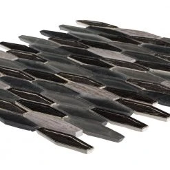 Jasper Gray 11.625 in. x 11.625 in. Hexagon Mixed Glass Mosaic Tile (14.07 sq. ft./Case) by Jeffrey Court -Ivy Hill Tile Sales gray jeffrey court glass tile 99395 40 1000