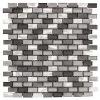 Stealth Grey 11.875 in. x 11.25 in. Interlocking Gloss Glass/Matte Metal Wall Mosaic Tile (9.27 sq. ft./Case) by Jeffrey Court 1 Stealth Grey 11.875 in. x 11.25 in. Interlocking Gloss Glass/Matte Metal Wall Mosaic Tile (9.27 sq. ft./Case) by Jeffrey Court -Ivy Hill Tile Sales gray jeffrey court glass tile 99588 64 1000