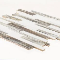 Coastal Skies Grey 11.875 in. x 11.75 in. Interlocking Glossy Glass Mosaic Tile (0.968 sq. ft./Each) by Jeffrey Court 13 Coastal Skies Grey 11.875 in. x 11.75 in. Interlocking Glossy Glass Mosaic Tile (0.968 sq. ft./Each) by Jeffrey Court -Ivy Hill Tile Sales gray jeffrey court glass tile 99590 fa 1000