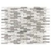 Whispering Cliffs Gray 11.125 in. x 12.25 in. Interlocking Mixed Limestone and Marble Mosaic Tile (9.46 sq. ft./Case) by Jeffrey Court -Ivy Hill Tile Sales gray jeffrey court limestone tile 99715 64 1000