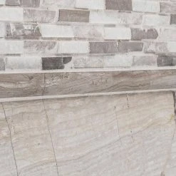 Whispering Cliffs Gray 11.125 in. x 12.25 in. Interlocking Mixed Limestone and Marble Mosaic Tile (9.46 sq. ft./Case) by Jeffrey Court 10 Whispering Cliffs Gray 11.125 in. x 12.25 in. Interlocking Mixed Limestone and Marble Mosaic Tile (9.46 sq. ft./Case) by Jeffrey Court -Ivy Hill Tile Sales gray jeffrey court limestone tile 99715 a0 1000