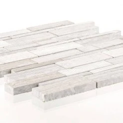 Tranquil Stone Gray 10.5 in. x 10.75 in. Interlocking Mixed Limestone Mosaic Tile (7.838 sq. ft./Case) by Jeffrey Court 9 Tranquil Stone Gray 10.5 in. x 10.75 in. Interlocking Mixed Limestone Mosaic Tile (7.838 sq. ft./Case) by Jeffrey Court -Ivy Hill Tile Sales gray jeffrey court limestone tile 99778 40 1000