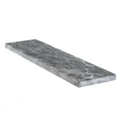 Tundra Grey 3 in. x 12 in. Polished Marble Floor and Wall Tile (5 sq. ft. /Case) by Jeffrey Court -Ivy Hill Tile Sales gray jeffrey court marble tile 96006 40 1000