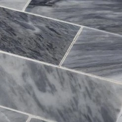 Bardiglio Gray 3 in. x 6 in. Polished Marble Wall and Floor Tile (10 sq. ft./Case) by Jeffrey Court -Ivy Hill Tile Sales gray jeffrey court marble tile 96789 1d 1000