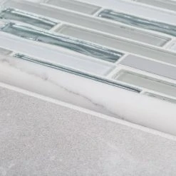 Stone Creek Gray 4 in. x 12 in. Matte Porcelain Floor and Wall Tile (13.56 sq. ft. / case) by Jeffrey Court 15 Stone Creek Gray 4 in. x 12 in. Matte Porcelain Floor and Wall Tile (13.56 sq. ft. / case) by Jeffrey Court -Ivy Hill Tile Sales gray jeffrey court porcelain tile 98491 1d 1000