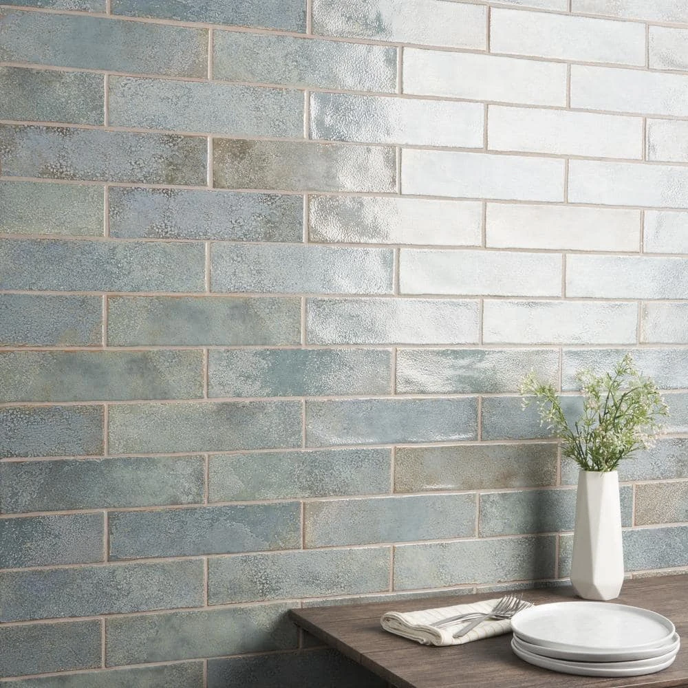 Mandalay Green 2.95 in. x 11.81 in. Polished Ceramic Wall Tile (5.38 sq. ft./Case) by Ivy Hill Tile 4 Mandalay Green 2.95 in. x 11.81 in. Polished Ceramic Wall Tile (5.38 sq. ft./Case) by Ivy Hill Tile - Image 2