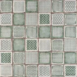 Santa Fe Deco Green 7.87 in. x 7.87 in. Matte Porcelain Floor and Wall Tile (10.32 sq. ft. / Case) by Ivy Hill Tile -Ivy Hill Tile Sales green ivy hill tile porcelain tile ext3rd106069 c3 1000