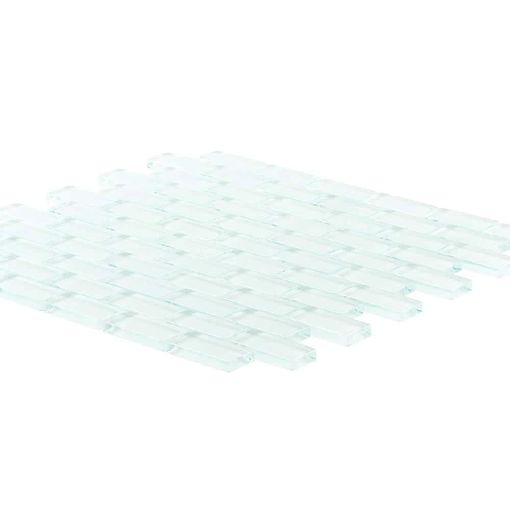 Glacier Ice Green 11.625 in. x 11.75 in. Interlocking Gloss Glass Mosaic Tile (9.48 sq. ft./Case) by Jeffrey Court 5 Glacier Ice Green 11.625 in. x 11.75 in. Interlocking Gloss Glass Mosaic Tile (9.48 sq. ft./Case) by Jeffrey Court - Image 3