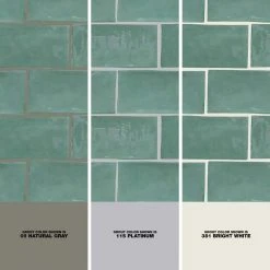 Catalina Green Lake 3 in. x 6 in. Polished Ceramic Subway Wall Tile (5.38 sq.ft./case) by Ivy Hill Tile -Ivy Hill Tile Sales green lake ivy hill tile ceramic tile ext3rd101721 1d 1000