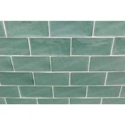Catalina Green Lake 3 in. x 6 in. Polished Ceramic Subway Wall Tile (5.38 sq.ft./case) by Ivy Hill Tile -Ivy Hill Tile Sales green lake ivy hill tile ceramic tile ext3rd101721 44 1000
