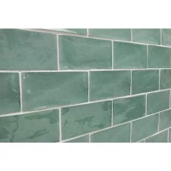 Catalina Green Lake 3 in. x 6 in. Polished Ceramic Subway Wall Tile (5.38 sq.ft./case) by Ivy Hill Tile -Ivy Hill Tile Sales green lake ivy hill tile ceramic tile ext3rd101721 4f 1000