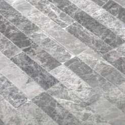 Fortress Split Face Grey 11.75 in. x 12 in. Interlocking Split Face Marble Mosaic Tile (9.79 sq. ft./Case) by Jeffrey Court -Ivy Hill Tile Sales grey jeffrey court marble tile 99648 1d 1000