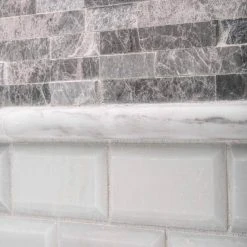 Fortress Split Face Grey 11.75 in. x 12 in. Interlocking Split Face Marble Mosaic Tile (9.79 sq. ft./Case) by Jeffrey Court -Ivy Hill Tile Sales grey jeffrey court marble tile 99648 a0 1000