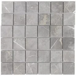 Marmo Grigio 12 in. x 12 in. Matte Marble Look Porcelain Mosaic Tile (1 Sq. Ft./Each) by Ivy Hill Tile -Ivy Hill Tile Sales grigio ivy hill tile mosaic tile ext3rd101684 4f 1000