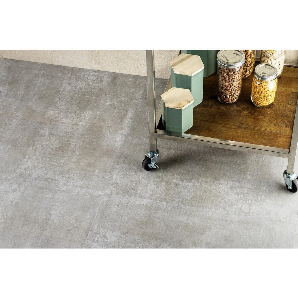 Essential Cement Gray 24 in. x 24 in. Matte Porcelain Floor and Wall Tile (15.49 sq.ft. / case) by Ivy Hill Tile 4 Essential Cement Gray 24 in. x 24 in. Matte Porcelain Floor and Wall Tile (15.49 sq.ft. / case) by Ivy Hill Tile - Image 2