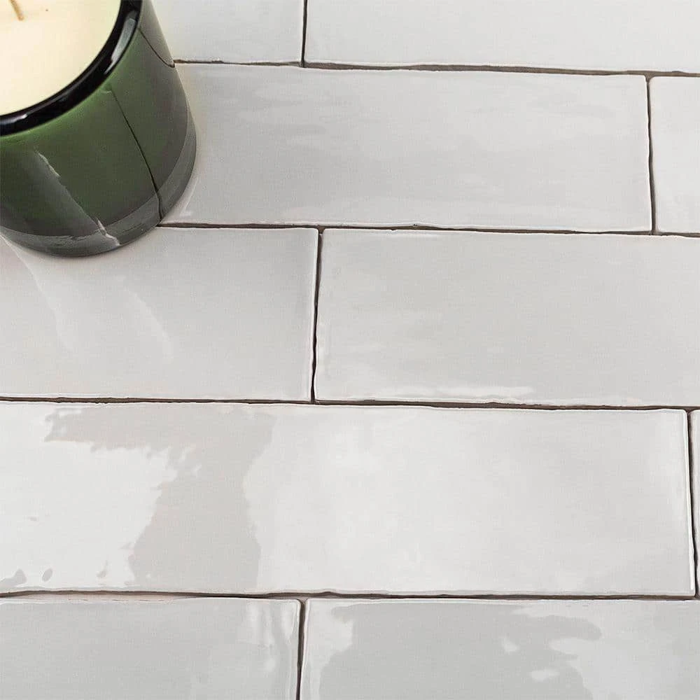 Catalina Gris 3 in. x 12 in. x 8 mm Polished Ceramic Subway Wall Tile (10.76 sq.ft./case) by Ivy Hill Tile 4 Catalina Gris 3 in. x 12 in. x 8 mm Polished Ceramic Subway Wall Tile (10.76 sq.ft./case) by Ivy Hill Tile - Image 2