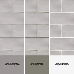 Catalina Gris 3 in. x 6 in. Polished Ceramic Subway Wall Tile (5.38 sq.ft./case) by Ivy Hill Tile 12 Catalina Gris 3 in. x 6 in. Polished Ceramic Subway Wall Tile (5.38 sq.ft./case) by Ivy Hill Tile -Ivy Hill Tile Sales gris ivy hill tile ceramic tile ext3rd101718 1d 1000