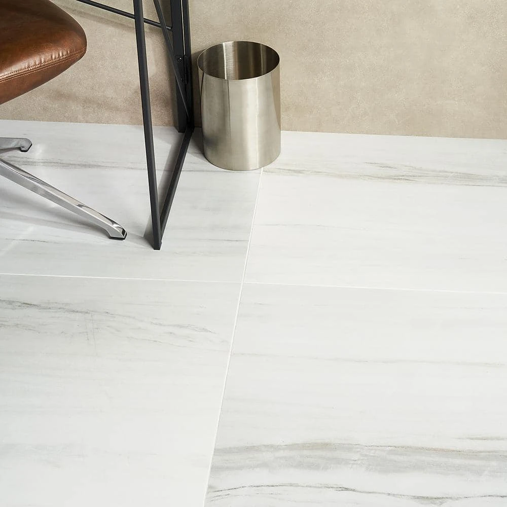 Essential Marble Lasa 24 in. x 48 in. Porcelain Floor and Wall Tile (15.49 sq. ft./Case) by Ivy Hill Tile 9 Essential Marble Lasa 24 in. x 48 in. Porcelain Floor and Wall Tile (15.49 sq. ft./Case) by Ivy Hill Tile - Image 7