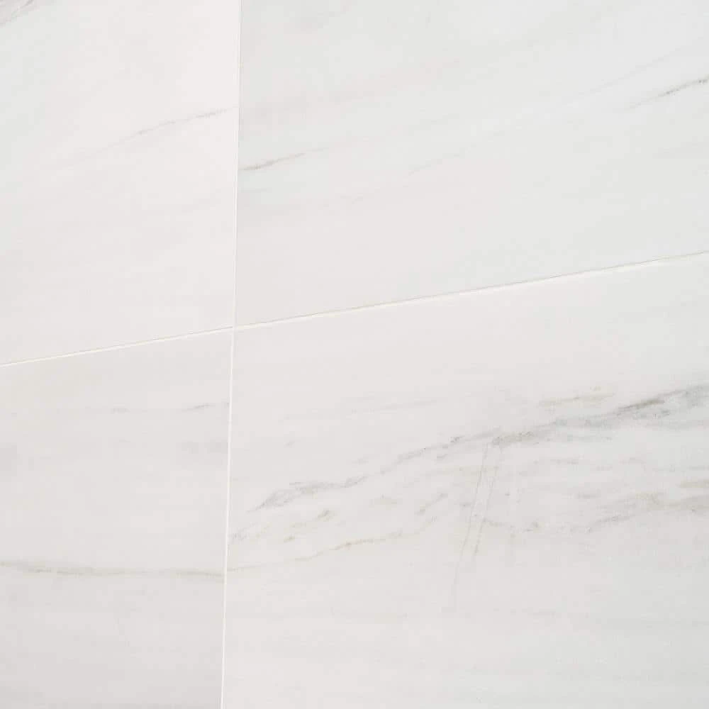 Essential Marble Lasa 24 in. x 48 in. Porcelain Floor and Wall Tile (15.49 sq. ft./Case) by Ivy Hill Tile 4 Essential Marble Lasa 24 in. x 48 in. Porcelain Floor and Wall Tile (15.49 sq. ft./Case) by Ivy Hill Tile - Image 2