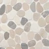 Countryside Sliced Round 11.81 in. x 11.81 in. Light Blend Floor and Wall Mosaic (0.97 sq. ft. / sheet) by Ivy Hill Tile