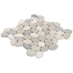 Countryside Sliced Round 11.81 in. x 11.81 in. Light Blend Floor and Wall Mosaic (0.97 sq. ft. / sheet) by Ivy Hill Tile -Ivy Hill Tile Sales light blend ivy hill tile mosaic tile ext3rd105054 fa 1000