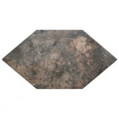 Merci Hex Magma 6.69 in. x 12.99 in. Matte Porcelain Floor and Wall Tile (8.39 sq. ft./Case) by Ivy Hill Tile -Ivy Hill Tile Sales magma ivy hill tile porcelain tile ext3rd106330 4f 1000
