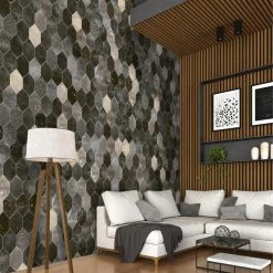 Merci Hex Magma 6.69 in. x 12.99 in. Matte Porcelain Floor and Wall Tile (8.39 sq. ft./Case) by Ivy Hill Tile -Ivy Hill Tile Sales magma ivy hill tile porcelain tile ext3rd106330 76 1000