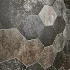 Merci Hex Magma 6.69 in. x 12.99 in. Matte Porcelain Floor and Wall Tile (8.39 sq. ft./Case) by Ivy Hill Tile -Ivy Hill Tile Sales magma ivy hill tile porcelain tile ext3rd106330 fa 1000