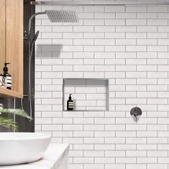 Crux Matte White 2.81 in. x 8.75 in. Matte Porcelain Subway Wall Tile (7.52 sq. ft./Case) by Ivy Hill Tile -Ivy Hill Tile Sales matte white ivy hill tile porcelain tile ext3rd106996 fa 1000