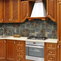 Rust Block Medley 11.75 in. x 11.75 in. Slate Wall and Floor Mosaic Tile (0.938 sq. ft./Each) by Jeffrey Court -Ivy Hill Tile Sales multi color jeffrey court mosaic tile 99124 e1 1000