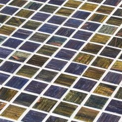 Vineyard Blue 11.875 in. x 11.875 in. Glossy Glass Mosaic Tile (19.58 sq. ft./Case) by Jeffrey Court -Ivy Hill Tile Sales multi green blue jeffrey court glass tile 99136 1d 1000