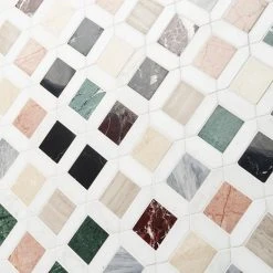 Lula Multicolor 11.92 in. x 11.92 in. Polished Marble Floor and Wall Tile (0.98 sq. ft./Each) by Ivy Hill Tile -Ivy Hill Tile Sales multicolor ivy hill tile marble tile ext3rd106598 fa 1000