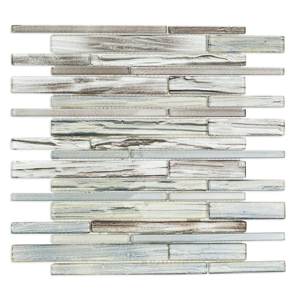 Midtown Sense Railroad Mutlicolor 11 .87 in. x 12.62 in. Polished Glass Wall Tile (1.04 sq. ft.) by Ivy Hill Tile 3 Midtown Sense Railroad Mutlicolor 11 .87 in. x 12.62 in. Polished Glass Wall Tile (1.04 sq. ft.) by Ivy Hill Tile