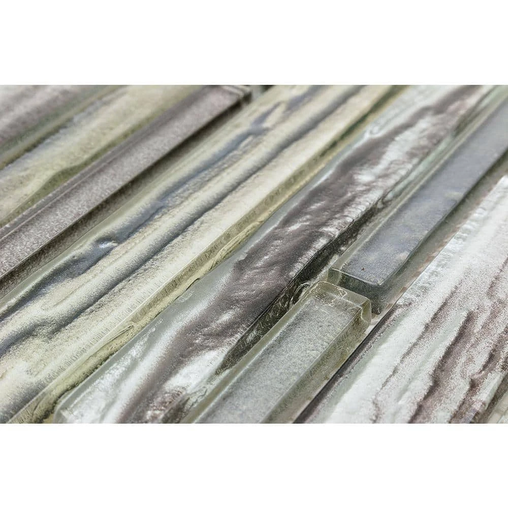 Midtown Sense Railroad Mutlicolor 11 .87 in. x 12.62 in. Polished Glass Wall Tile (1.04 sq. ft.) by Ivy Hill Tile 5 Midtown Sense Railroad Mutlicolor 11 .87 in. x 12.62 in. Polished Glass Wall Tile (1.04 sq. ft.) by Ivy Hill Tile - Image 3