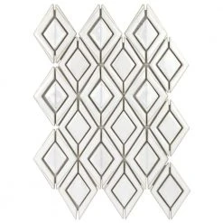 Delphi Jewel Natural White 12 in. x 16 in. Polished Ceramic Mosaic Tile (1.19 sq. ft./Sheet) by Ivy Hill Tile -Ivy Hill Tile Sales natural white ivy hill tile ceramic tile ext3rd100359 1f 1000
