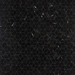 Utopia Nero 13.58 in. x 11.73 in. Polished Marble and Brass Wall Mosaic Tile (1.11 sq. ft./Each) by Ivy Hill Tile -Ivy Hill Tile Sales nero ivy hill tile marble tile ext3rd106523 c3 1000