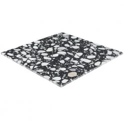 Terra Italia Nero 23.62 in. x 23.62 in. Honed Marble Terrazzo Floor and Wall Tile (3.87 sq. ft./Each) by Ivy Hill Tile -Ivy Hill Tile Sales nero ivy hill tile marble tile ext3rd106974 1f 1000