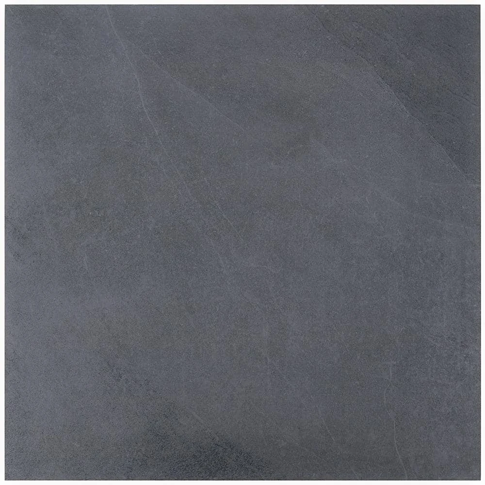 Copley Nero 24 in. x 24 in. x 10mm Matte Stone Look Porcelain Floor and Wall Tile (4-piece / 15.49 sq. ft. / box) by Ivy Hill Tile 7 Copley Nero 24 in. x 24 in. x 10mm Matte Stone Look Porcelain Floor and Wall Tile (4-piece / 15.49 sq. ft. / box) by Ivy Hill Tile - Image 5