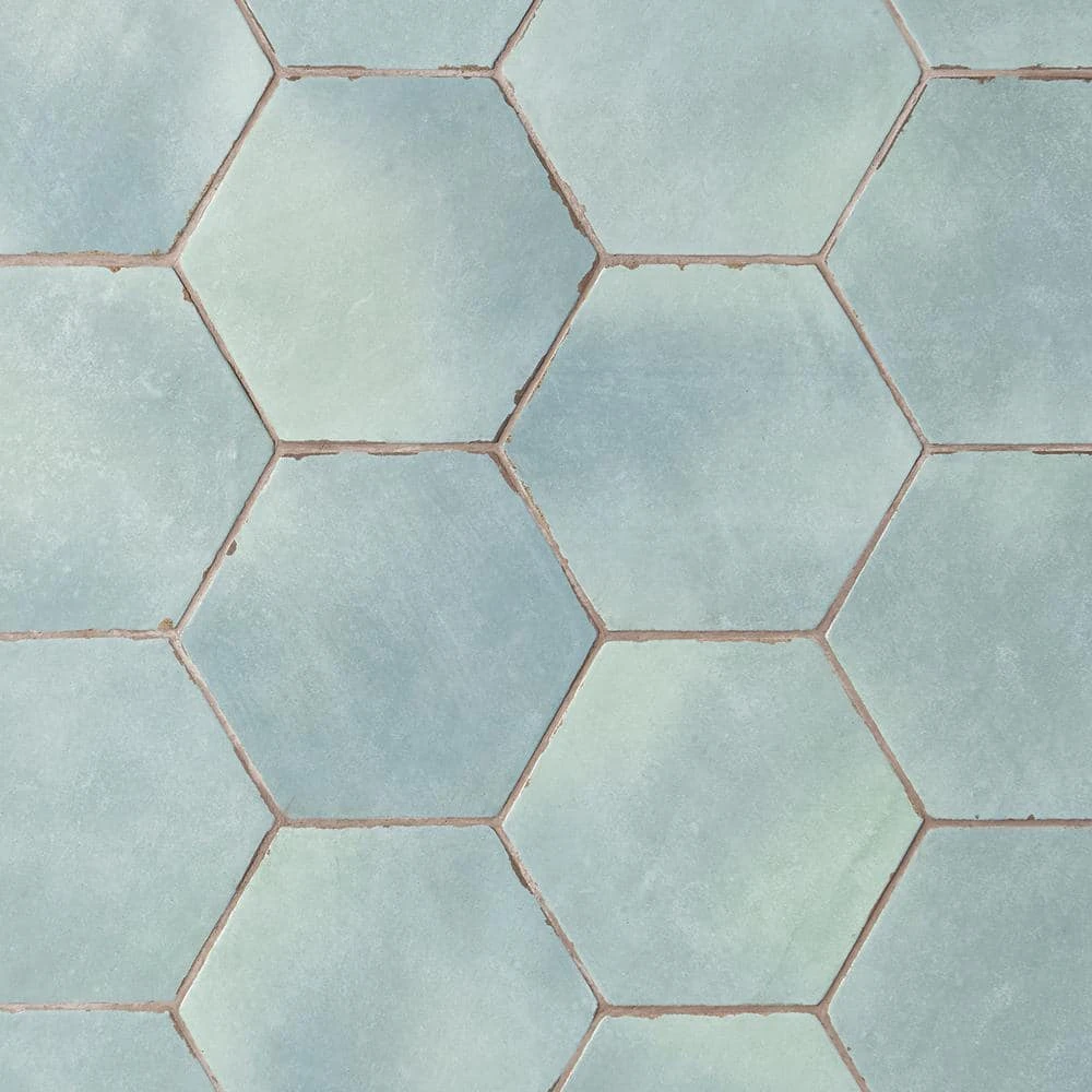 Alexandria 5.5 in. x 6 in. Ocean Blue Porcelain Floor and Wall Tile (5.38 sq. ft. / case) by Ivy Hill Tile 6 Alexandria 5.5 in. x 6 in. Ocean Blue Porcelain Floor and Wall Tile (5.38 sq. ft. / case) by Ivy Hill Tile - Image 4