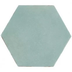 Alexandria 5.5 in. x 6 in. Ocean Blue Porcelain Floor and Wall Tile (5.38 sq. ft. / case) by Ivy Hill Tile