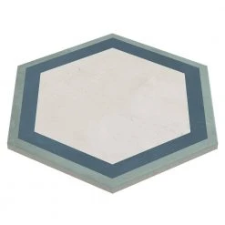 Dash Deco Ocean Cielo 8.5 in. x 9.84 in. Matte Hexagon Porcelain Floor and Wall Tile (12.66 sq. ft./Case) by Ivy Hill Tile -Ivy Hill Tile Sales ocean cielo ivy hill tile porcelain tile ext3rd107126 1f 1000