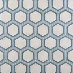 Dash Deco Ocean Cielo 8.5 in. x 9.84 in. Matte Hexagon Porcelain Floor and Wall Tile (12.66 sq. ft./Case) by Ivy Hill Tile -Ivy Hill Tile Sales ocean cielo ivy hill tile porcelain tile ext3rd107126 4f 1000