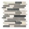 Platinum Pearl Pencil 10.625 in. x 12 in. Interlocking Quartz and Glass Mosaic Tile (8.85 sq. ft./Case) by Jeffrey Court -Ivy Hill Tile Sales pearl jeffrey court mosaic tile 99602 64 1000